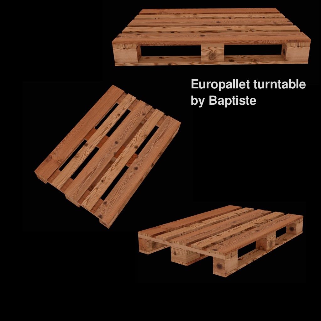 Europallet turntable Game Asset preview image 1